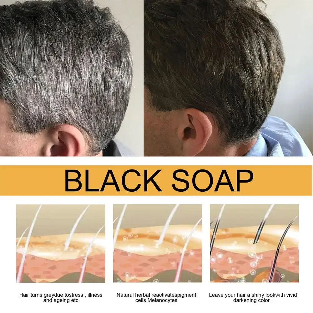 Hair Darkening Soap Shampoo-